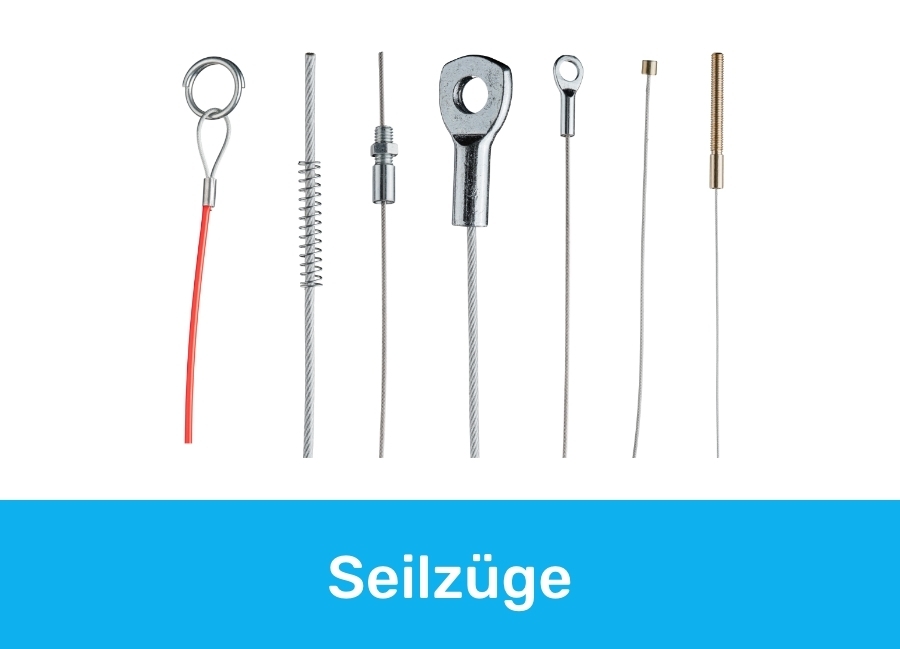 Seilzüge mit verschiedenen Endverbindungen und Ausführungen für flexible Zug- und Betätigungsanwendungen in mechanischen Systemen