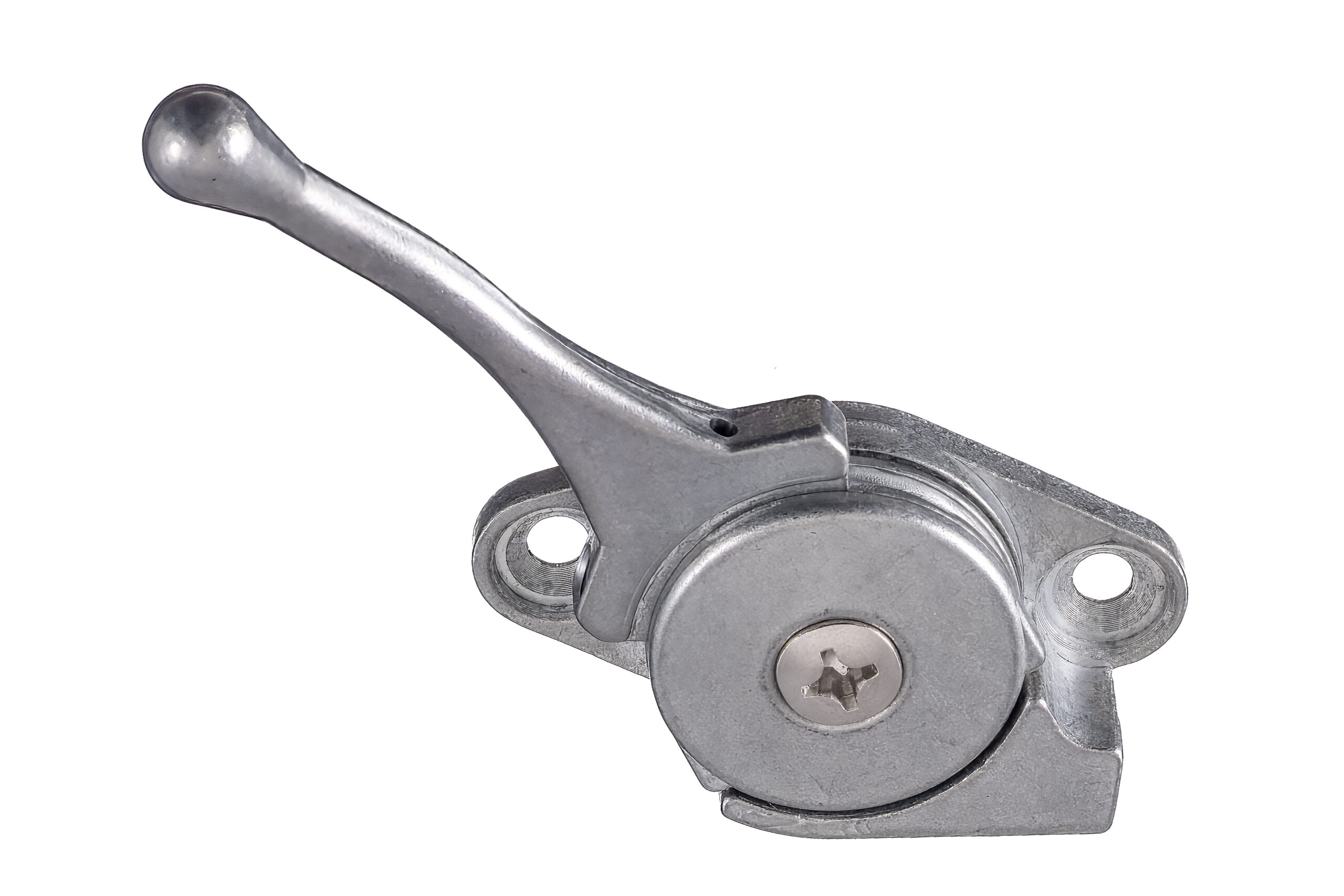 Bicycle shift lever with ball-end, round housing and two mounting holes